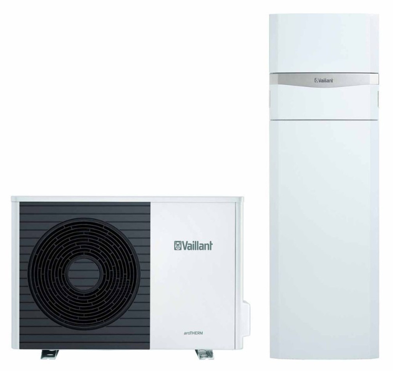 Plaatsing Lucht/Water Warmtepomp Vaillant AroTherm Split VWL AS 105/5 S2 + UniTower VWL IS 128/5 (400 V) L/W
